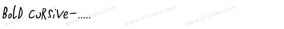 bold cursive字体转换